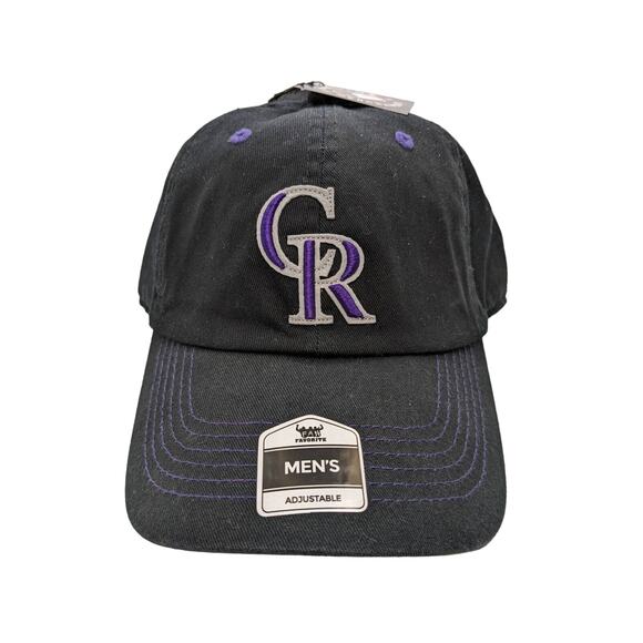 MLB Colorado Rockies Cap Hat Adult Adjustable Black Cotton Men Women Baseball - Picture 1 of 9